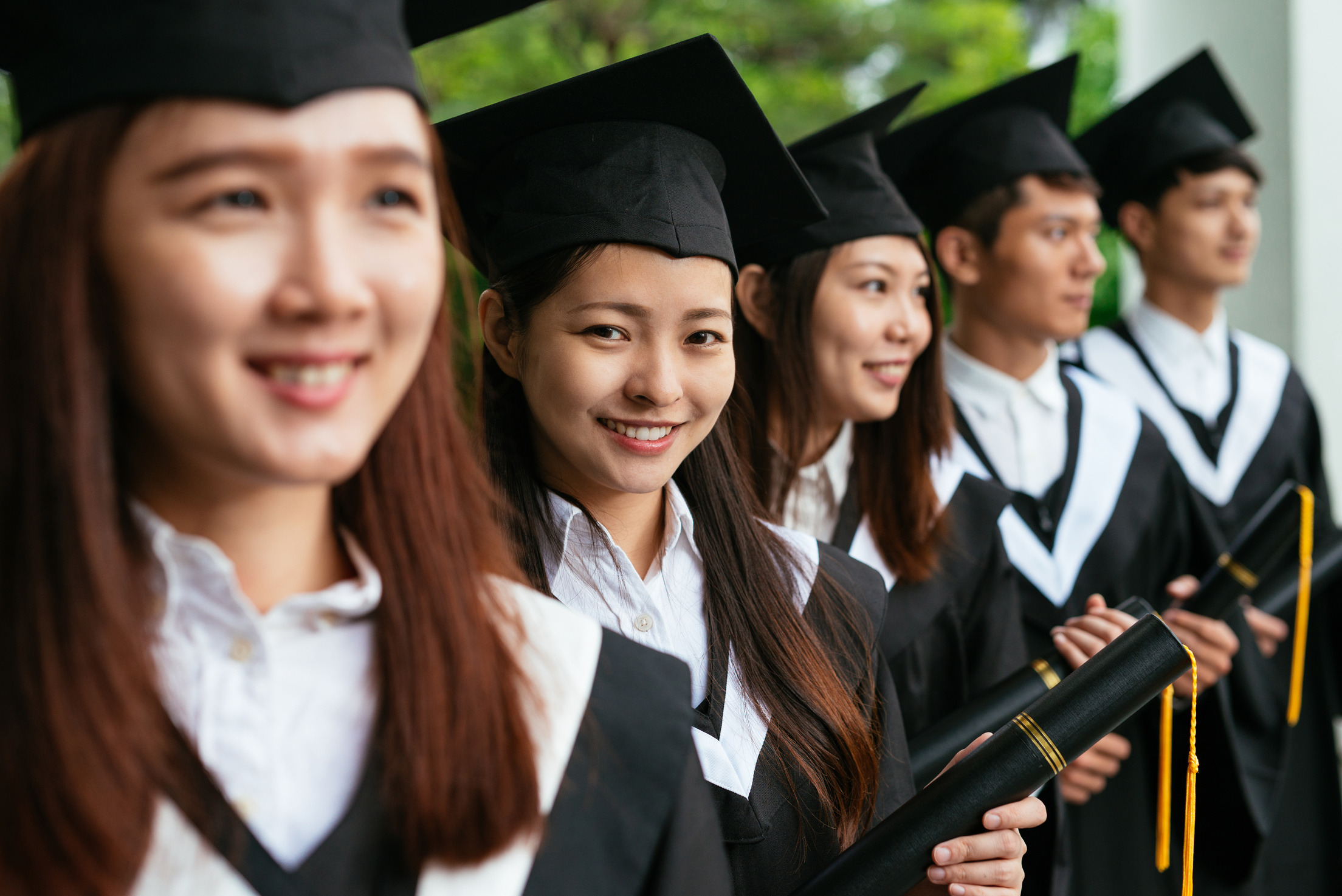 Female students in Asia have higher average than male students.